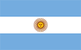 Abbild der Flagge von Argentinien