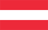 Abbild der Flagge von Österreich