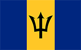 Abbild der Flagge von Barbados