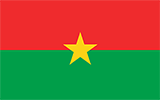 Abbild der Flagge von Burkina Faso