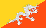 Abbild der Flagge von Bhutan