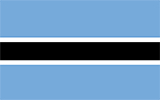 Abbild der Flagge von Botswana