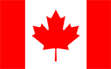 Abbild der Flagge von Kanada