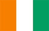 Abbild der Flagge von Elfenbeinküste