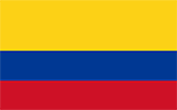 Abbild der Flagge von Kolumbien