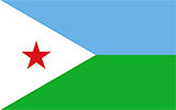Abbild der Flagge von Dschibuti