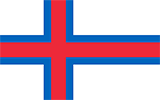 Abbild der Flagge von Färöer