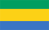 Abbild der Flagge von Gabun