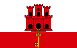 Abbild der Flagge von Gibraltar