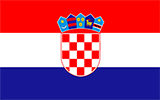 Abbild der Flagge von Kroatien