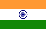 Abbild der Flagge von Indien