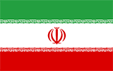 Abbild der Flagge von Iran, Islamische Republik