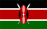 Abbild der Flagge von Kenia