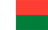 Abbild der Flagge von Madagaskar