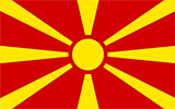 Abbild der Flagge von Mazedonien