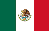 Abbild der Flagge von Mexiko