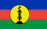 Abbild der Flagge von Neukaledonien