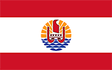 Abbild der Flagge von Französisch-Polynesien