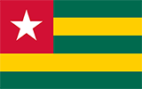 Abbild der Flagge von Togo