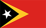 Abbild der Flagge von Osttimor (Timor-Leste)