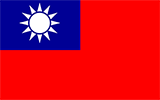 Abbild der Flagge von Taiwan