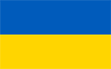 Abbild der Flagge von Ukraine