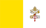 Abbild der Flagge von Vatikanstadt
