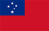 Abbild der Flagge von Samoa