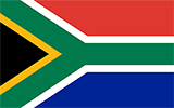 Abbild der Flagge von Südafrika