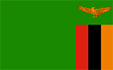 Abbild der Flagge von Sambia